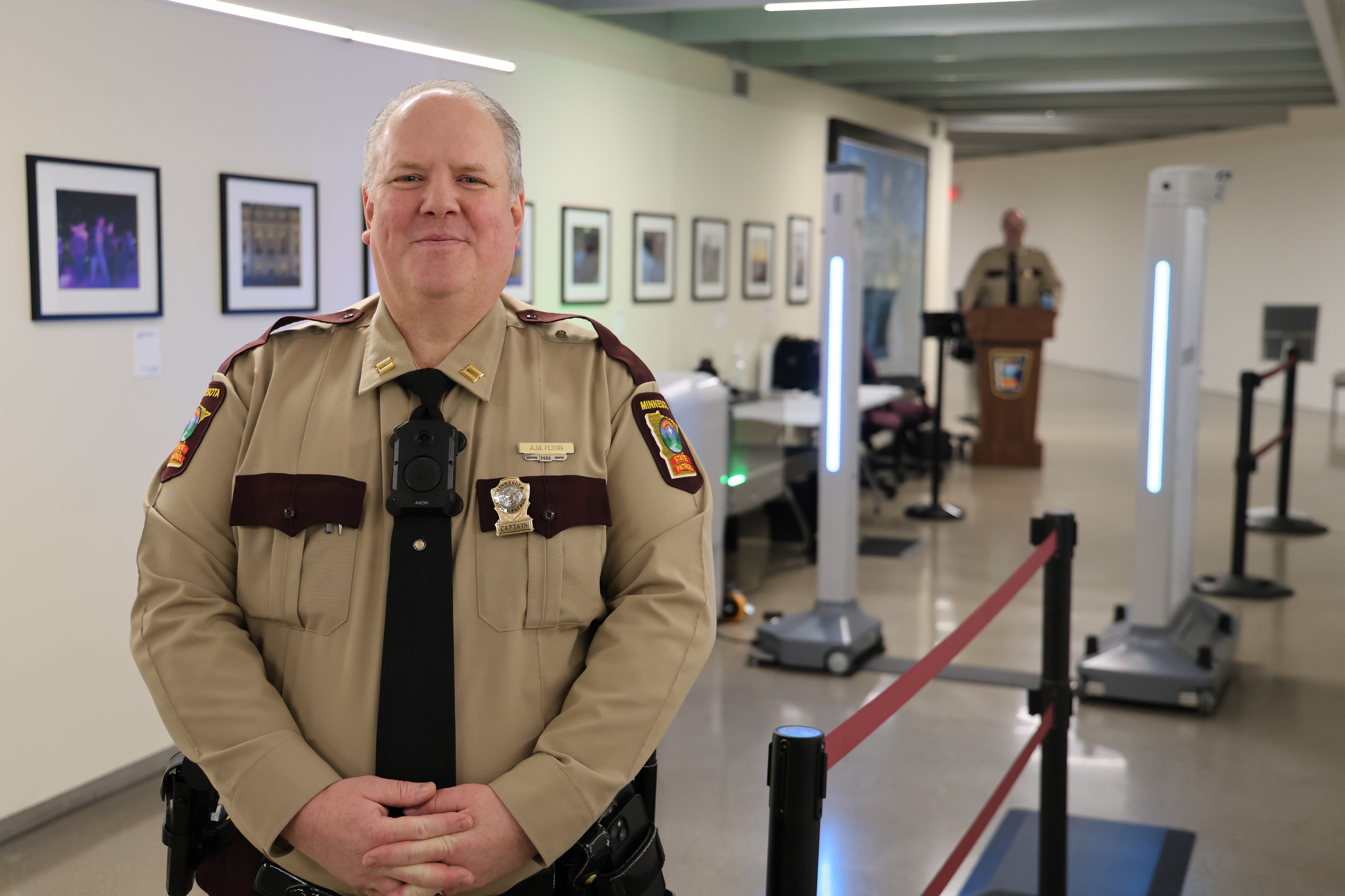 Captain Adam Flynn of the Minnesota State Patrol.