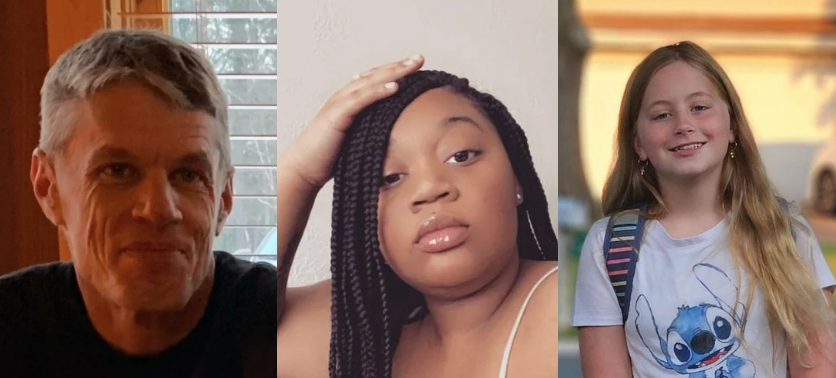 Photo collage showing Lilyana, Qiara and Shane