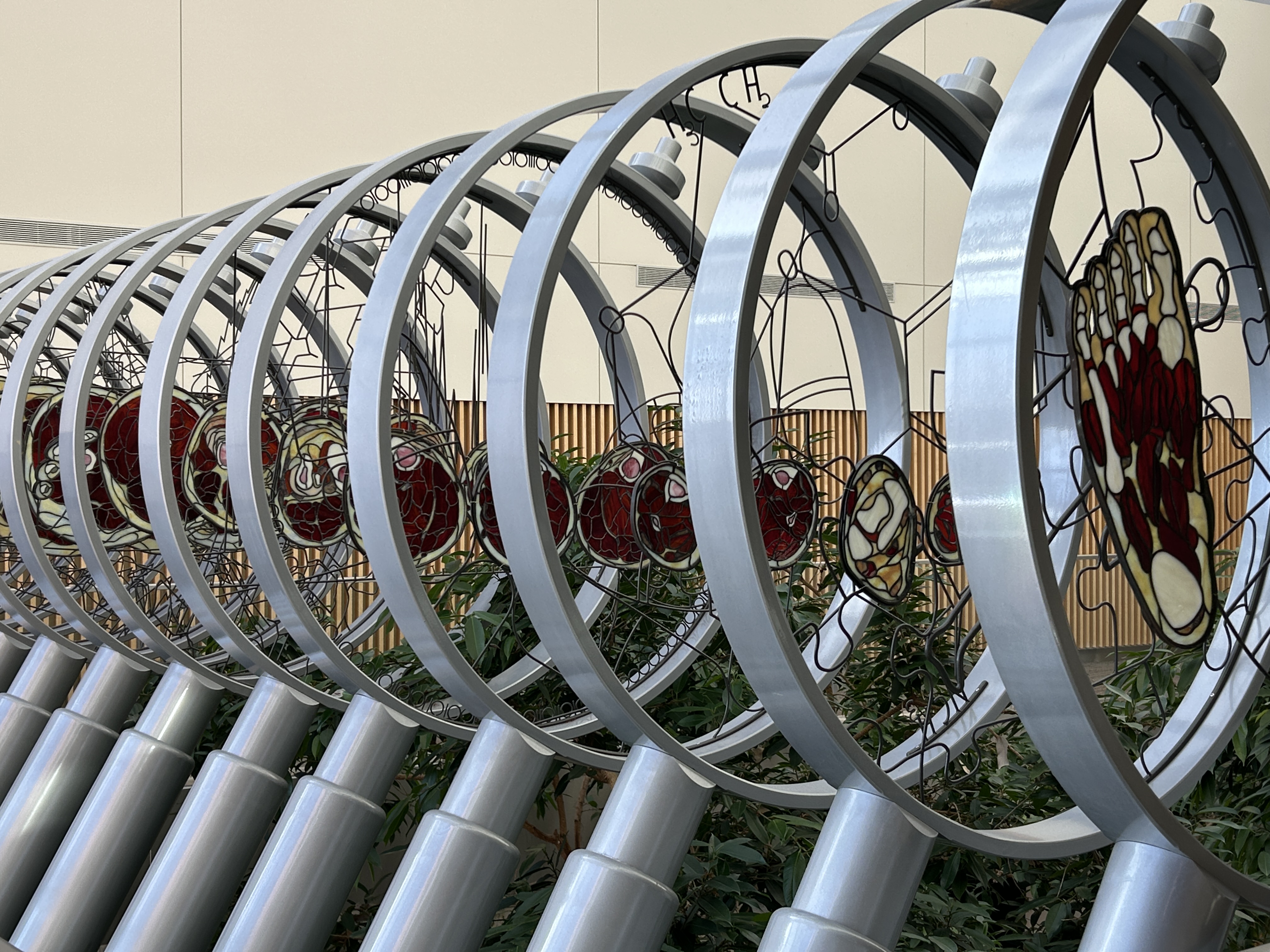 Image of the sculpture at the BCA called Exquisite Corpse