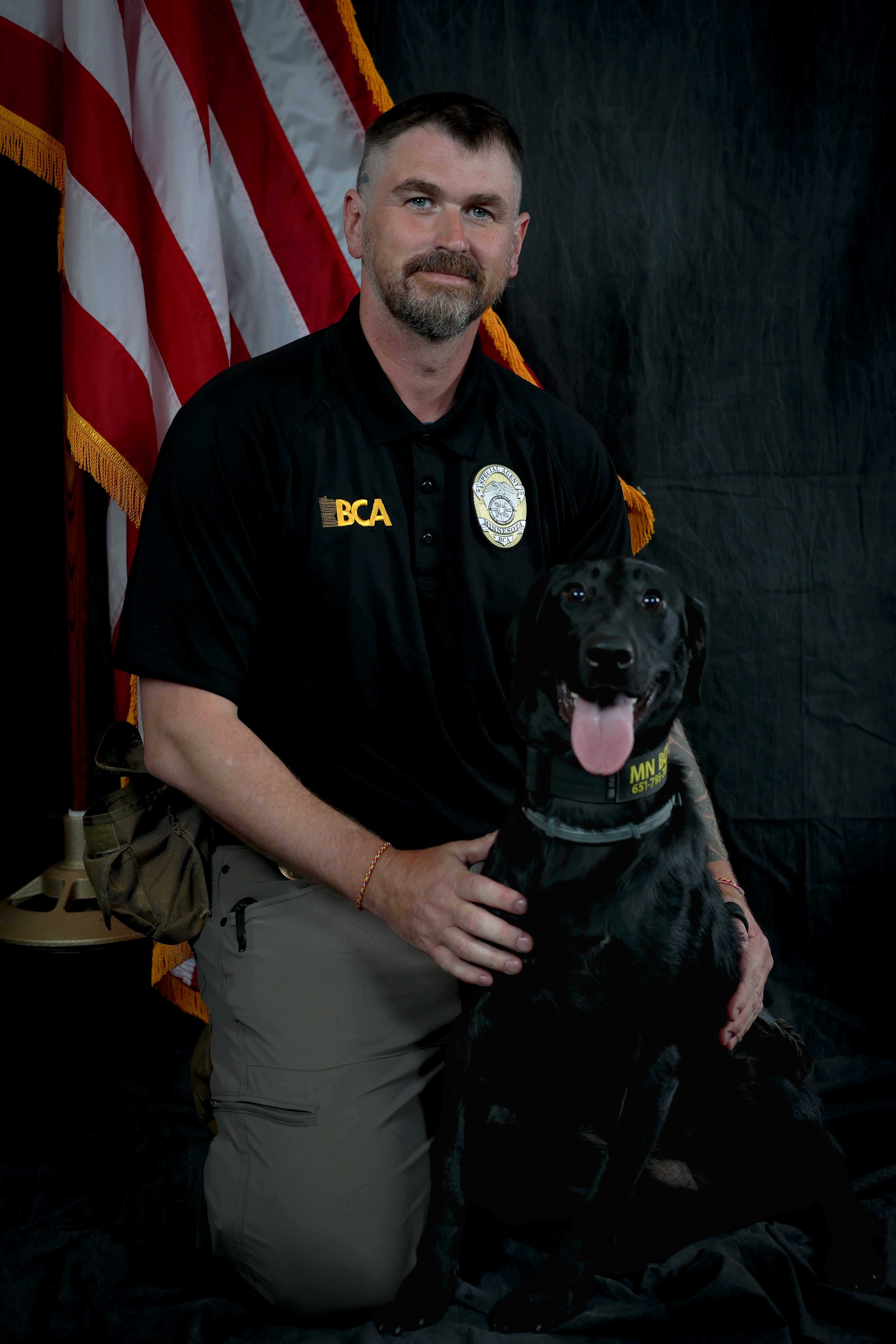 Image of Special Agent Mooney and K-9 Mabel