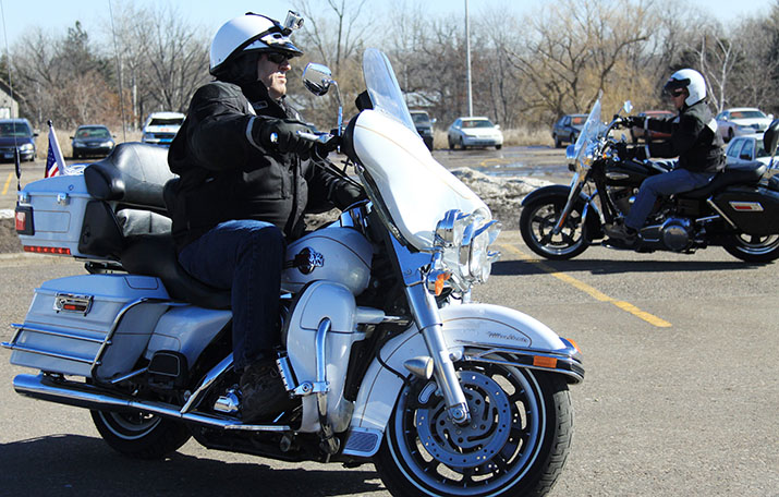 Two motorcyclists