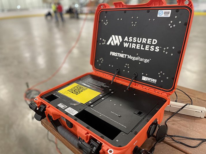A FirstNet portable communications box