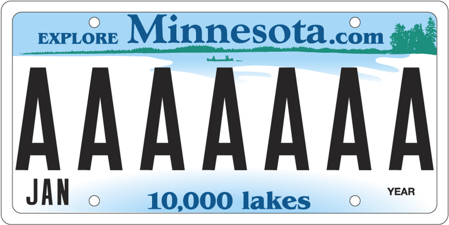 Personalized license plates | Minnesota Department of Public Safety