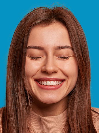 Sample of a card photo with a person with eyes closed