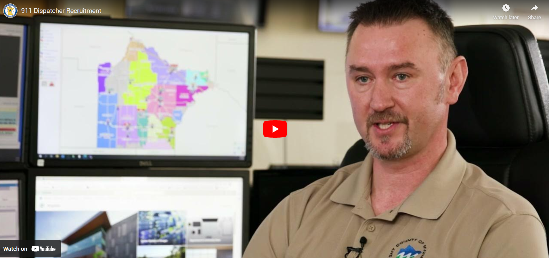 911 dispatcher recruitment video (YouTube)