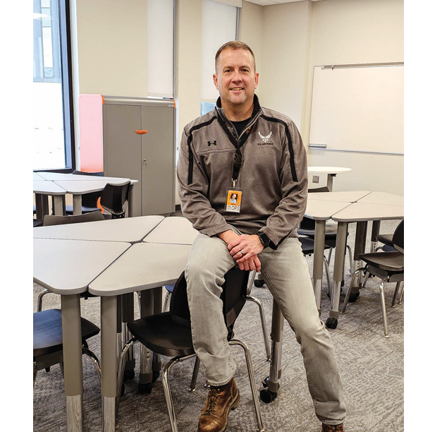 Steve Moore in the classroom 