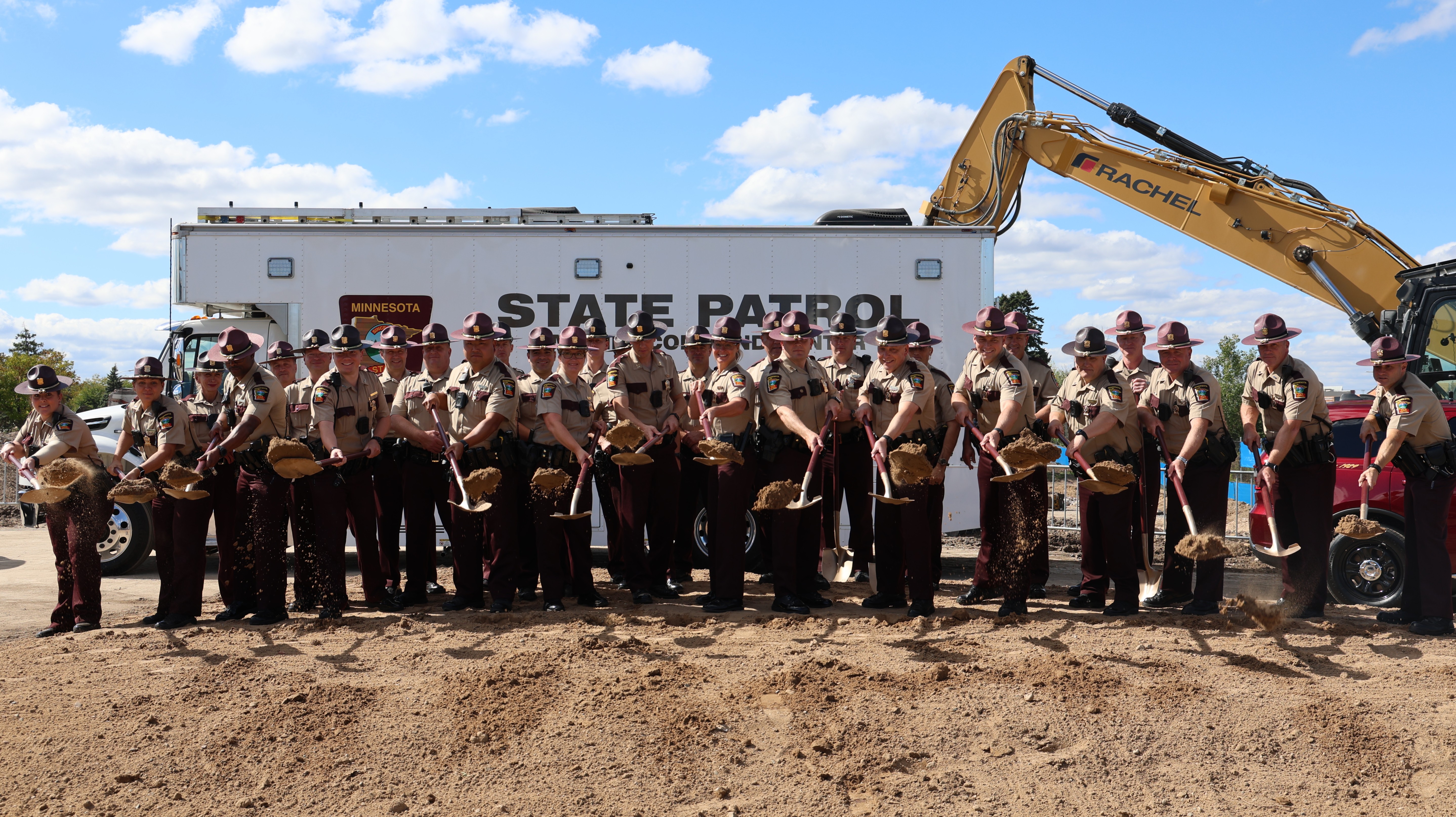 Troopers official break ground on the new State Patrol headquarters project