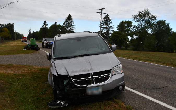 The minivan that hit Kurt Lucking