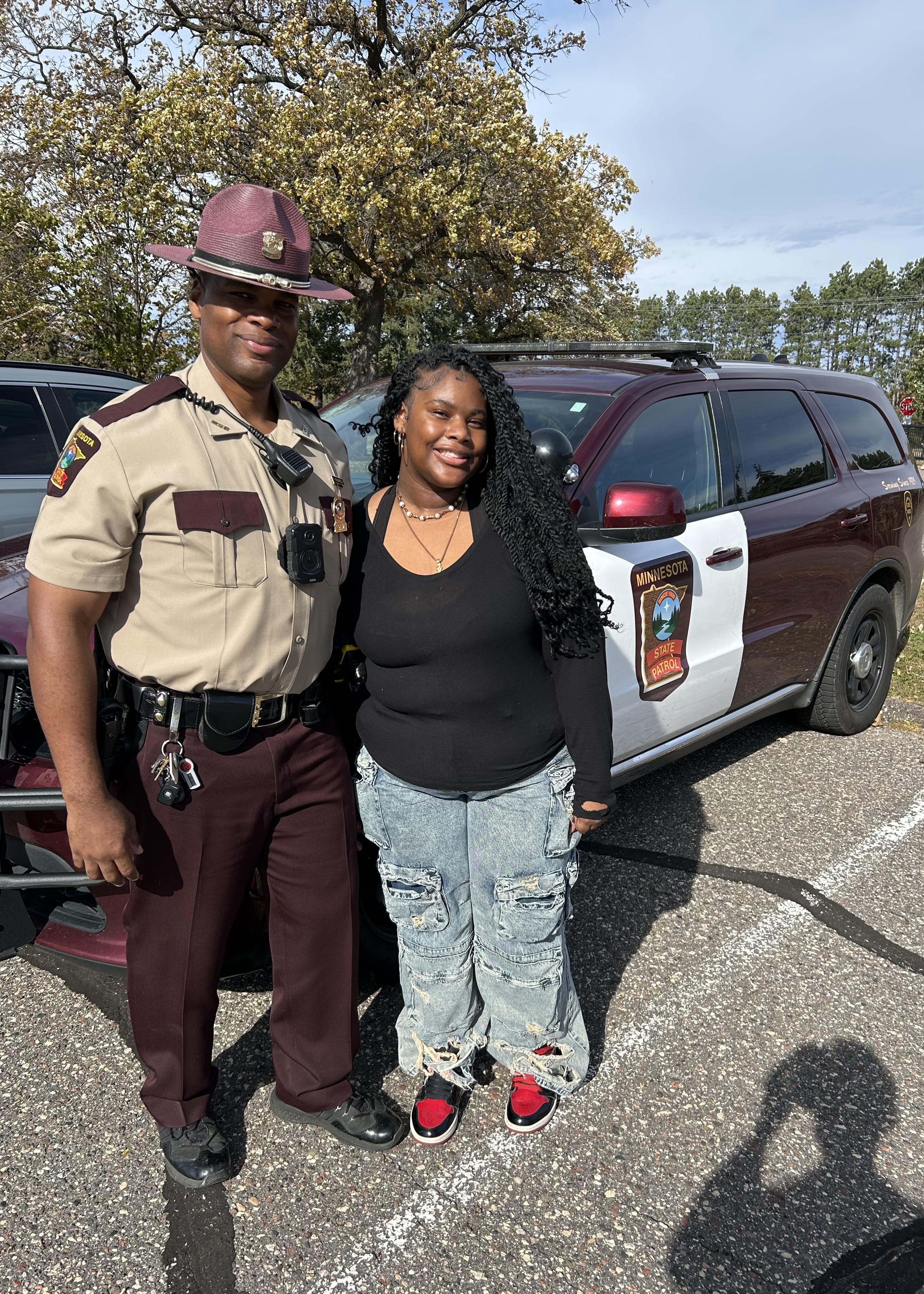 Trooper Chris Caldwell and his daughter, Khiarra.