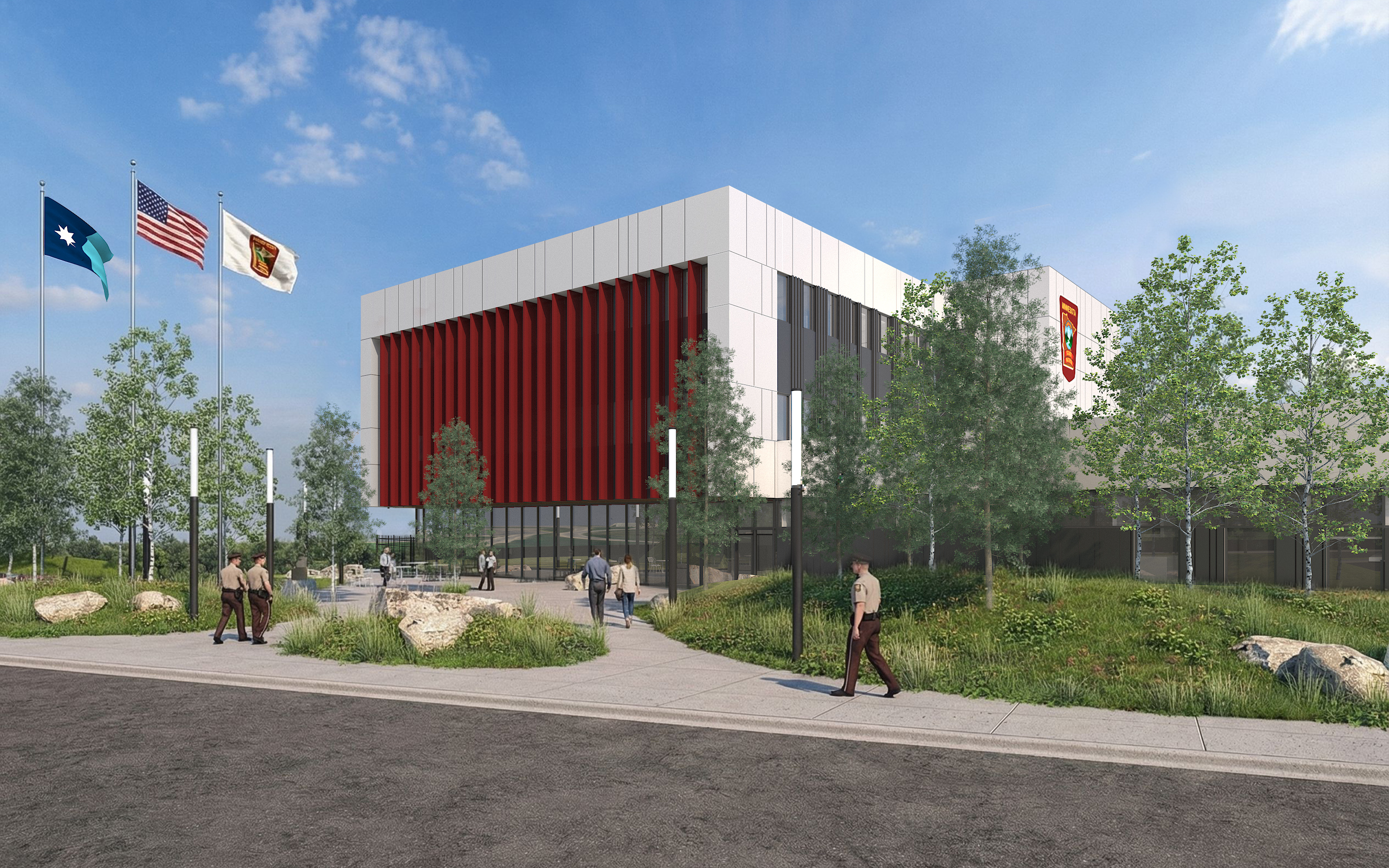 A rendering of what the State Patrol headquarters entry will look like.