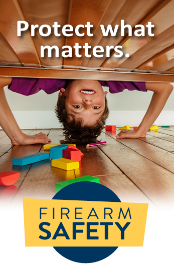 Front page of the Firearm Safety brochure