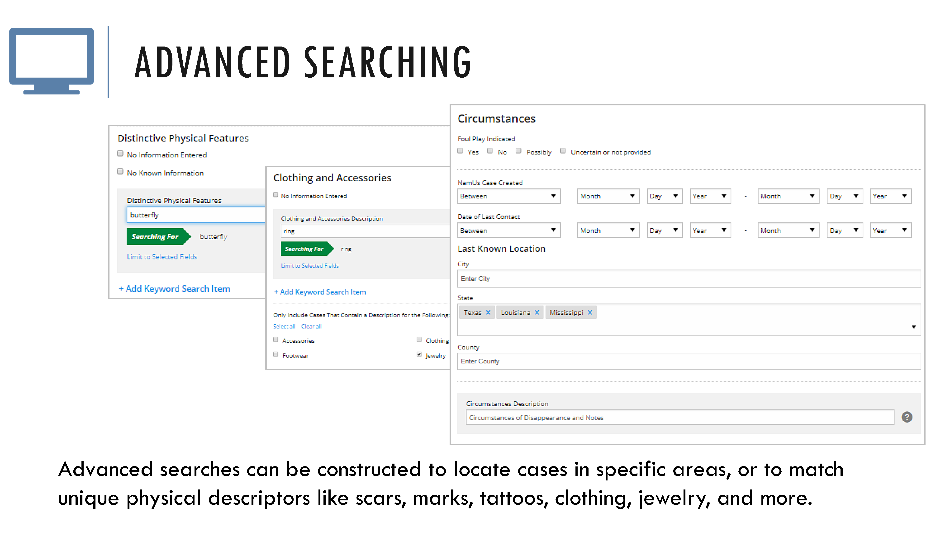 Advanced searching