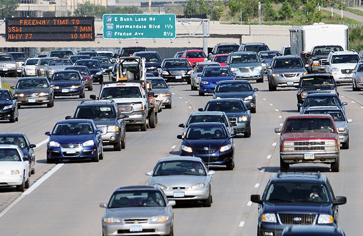 Traffic flows in the Twin Cities Metro Area