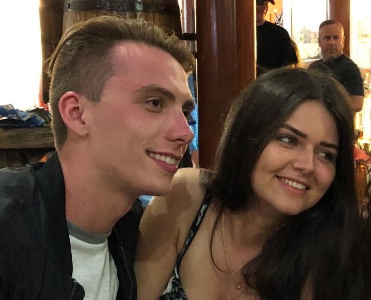 Dalton and Tayler together at a party.