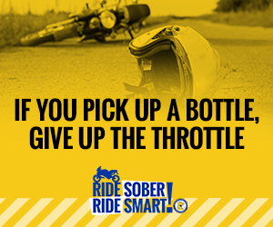 If you pick up a bottle, give up the throttle
