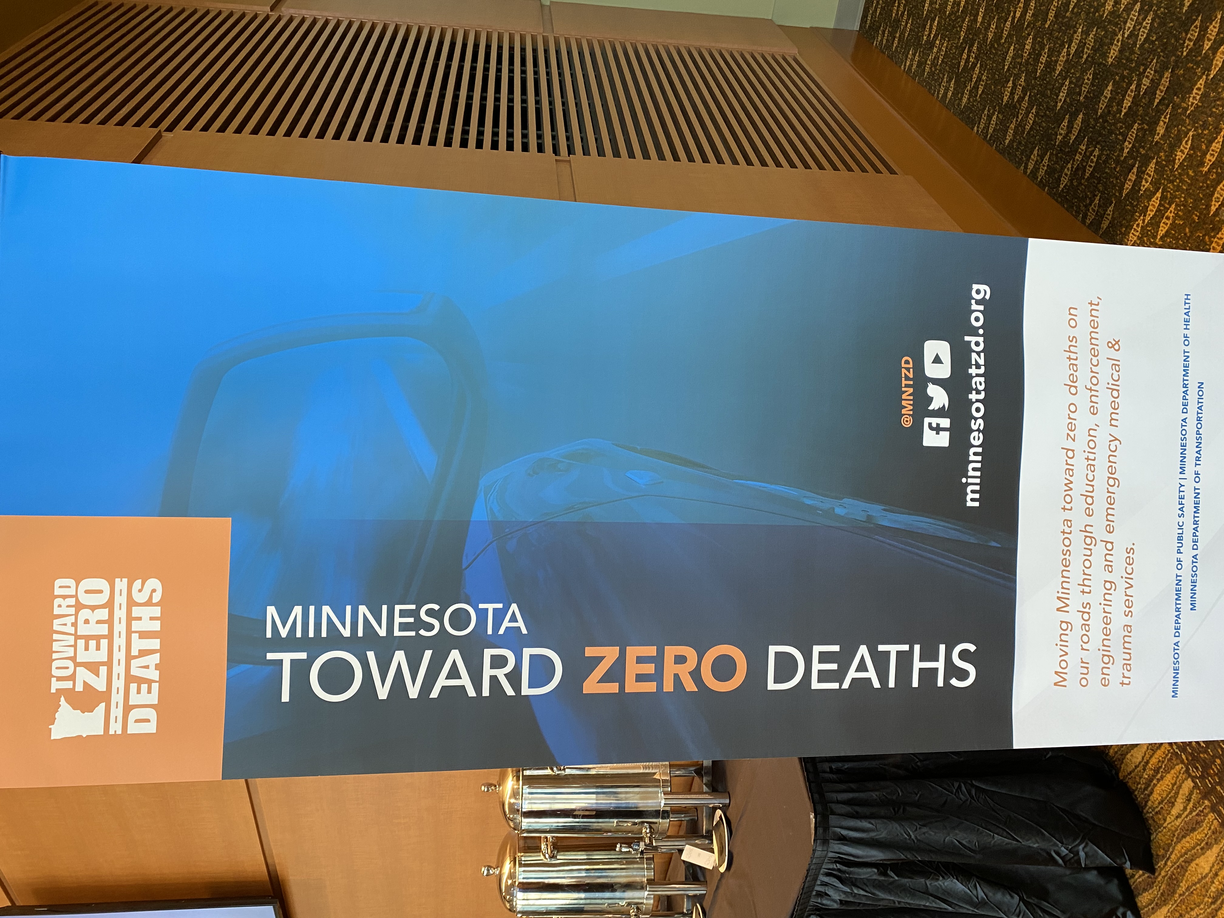 toward zero deaths banner at statewide conference