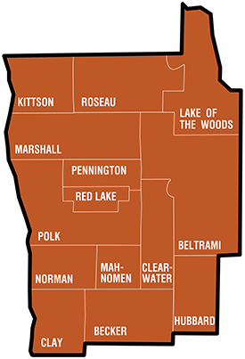 Northwest region map