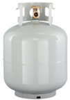Image of typical 20 pound LP-Gas cylinder for grills